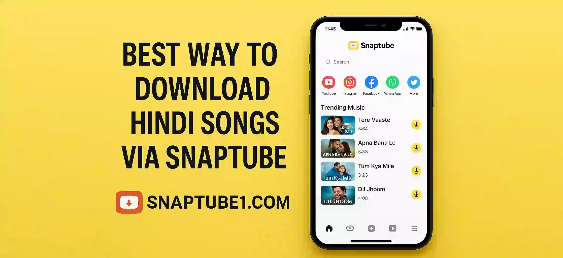Best Way to Download Hindi Songs via Snaptube